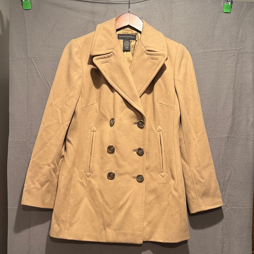 Banana Republic Women's Camel Peacoat